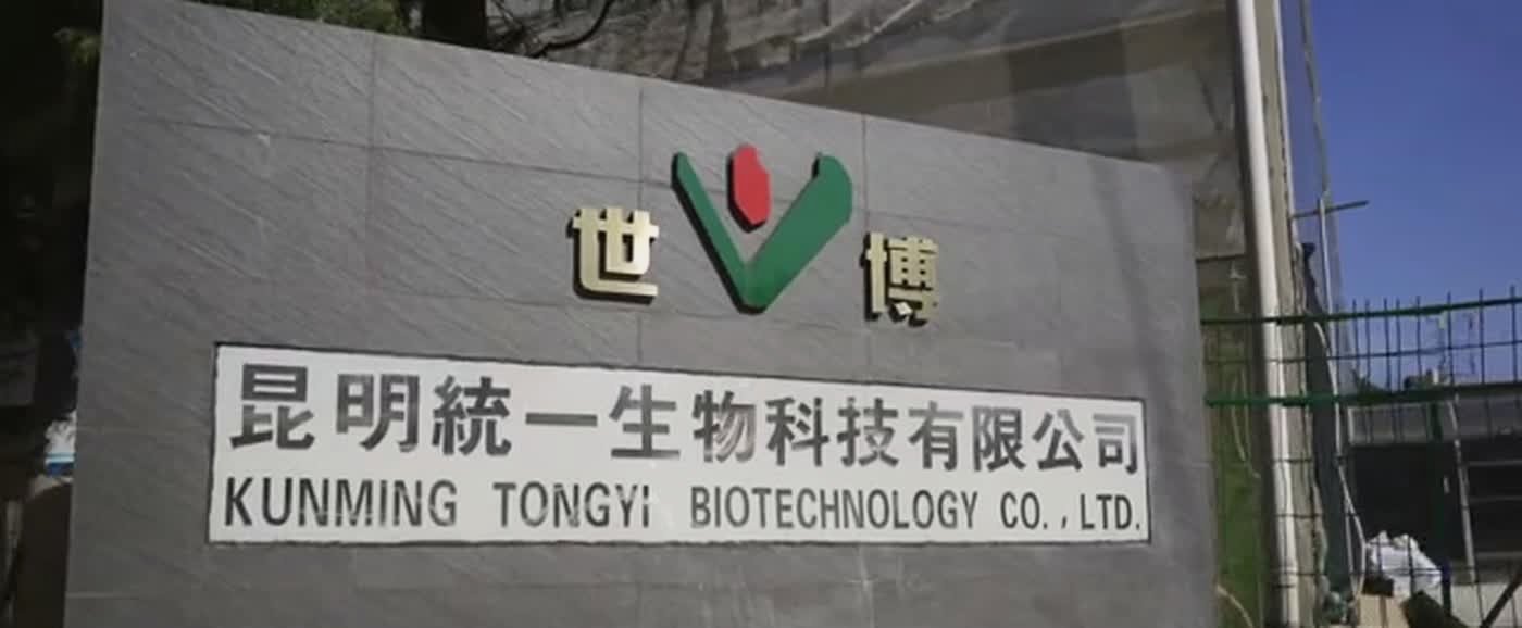 The company gate at the Songming headquarters